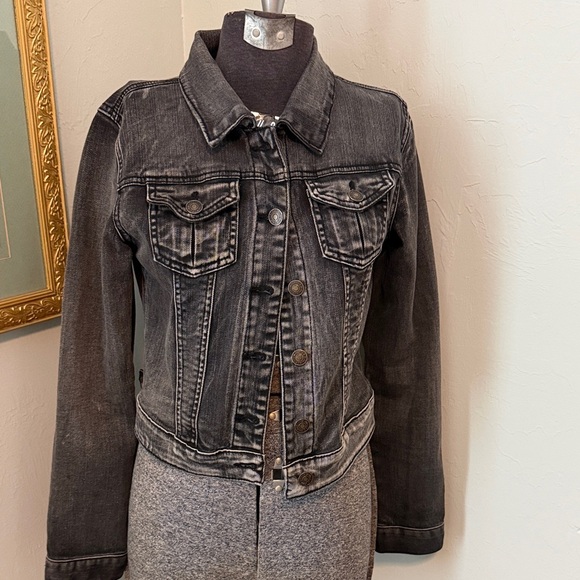 Forever 21 Black Denim Jacket - Picture 1 of 10